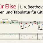 Tabulatur Gitarre Vorlage Erstaunlich Für Elise