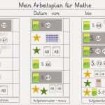 Tagesplan Vorlage Grundschule Angenehm Lernstübchen Der Arbeitsplan Zur Subtraktion