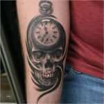 Taschenuhr Tattoo Vorlage Cool Skull Mit Taschenuhr Tattoo