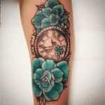 Taschenuhr Tattoo Vorlage Wunderbar Tattoo Blumen Mit Uhr