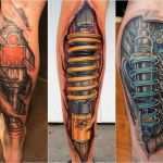 Tattoo Uhrwerk Vorlagen Beste Biomechanik Tattoo 50 Bilder Mit Roboterhaften Motiven