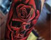 Tattoo Vorlagen totenkopf Gut totenkopf In Rose Tattoo