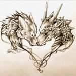 Tattoo Vorlagen Wolf Hübsch Dragon and Wolf Tattoo Design by Lucky978 On Deviantart