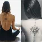 Tattoo Wirbelsäule Vorlagen Hübsch Yoga Tattoo Lotusblüte Tattoo Idee