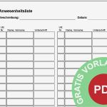 Teilnehmerliste Vorlage Excel Cool Gratis Anwesenheitsliste Vorlage