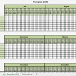 Teilnehmerliste Vorlage Excel Cool Putzplan Für 2017 Mit Excel Vorlagen Und Pdf