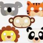 Tiermasken Vorlagen Gut Kindermasken Dschungel Tiere 5tlg Kinderparty Tiermasken