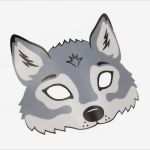 Tiermasken Vorlagen Kostenlos Einzigartig Wolf Maske Zum Ausdrucken