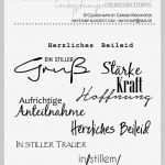 Trauerkarte Schreiben Vorlage Beste Stempel &amp; Stempelkissen Im Gedenken Stempel Set Ein