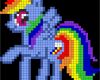 Trolls Bügelperlen Vorlagen Inspiration Rainbow Dash Prance Perler Bead Pattern Bead Sprite