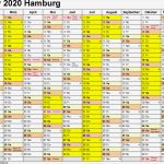 Untermietvertrag Vorlage Hamburg Angenehm Kalender 2020 Hamburg Ferien Feiertage Excel Vorlagen