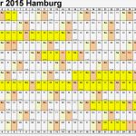 Untermietvertrag Vorlage Hamburg Einzigartig Kalender 2015 Hamburg Ferien Feiertage Excel Vorlagen