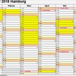 Untermietvertrag Vorlage Hamburg Schönste Kalender 2018 Hamburg Ferien Feiertage Excel Vorlagen