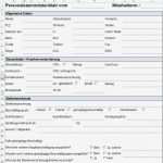 Unternehmensbewertung Excel Vorlage Süß Vorlage formular Für Personalstammdatenblatt