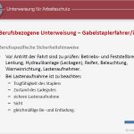 Unterweisung Staplerfahrer Vorlage Erstaunlich Unterweisungspräsentation Gabelstaplerfahrer In Vorlage