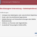 Unterweisung Staplerfahrer Vorlage Fabelhaft Unterweisungspräsentation Gabelstaplerfahrer In Vorlage