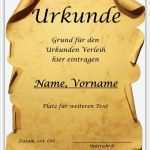 Urkunde Vorlage Genial Urkunde