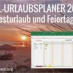 Urlaubsplaner 2018 Vorlage Bewundernswert Kostenloser Excel Urlaubsplaner 2018 Mit Resturlaub Und