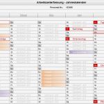 Urlaubsplanung Mitarbeiter Vorlage Erstaunlich Excel Arbeitszeit Jahreskalender Abwesenheiten