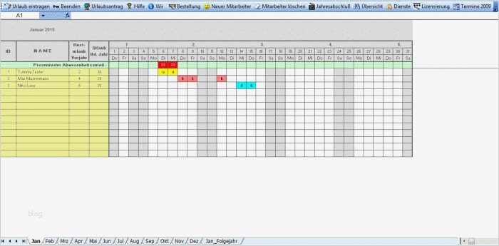 Excel Urlaubsplaner Pro Download