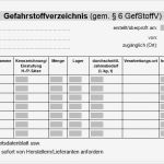 Verbandbuch Vorlage Excel Schön Gallery Of Gefahrstoffe Gefahrstoffverzeichnis F R