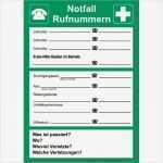 Verhalten Im Brandfall Vorlage Bewundernswert Rettungsschild Hinweis „notfall Rufnummern“ Zum