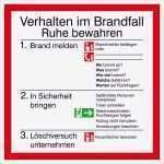 Verhalten Im Brandfall Vorlage Schönste Aushang Brandschutz Verhalten Im Brandfall