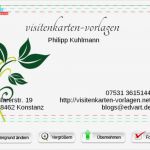 Visitenkarte Vorlage Photoshop Erstaunlich Online Erstellen Visitenkarte