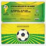 Vorlage Eintrittskarte Word Hübsch Einladungskarten Als Fußballticket Im Brasilien Look