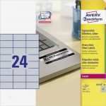 Vorlage Etiketten 70 X 37 Mm Einzigartig Avery Zweckform L6133 20 Etiketten A4 70 X 37 Mm