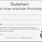 Vorlage Für Einen Gutschein Süß Erbsünde Gutschein Fashion Workshop Erbsünde