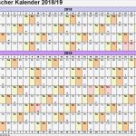 Vorlage Kalender 2018 Excel Erstaunlich Akademischer Kalender 2018 2019 Als Excel Vorlagen Zum