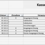 Vorlage Kassenbuch Einzigartig Kassenbuch Excel Vorlagen Shop