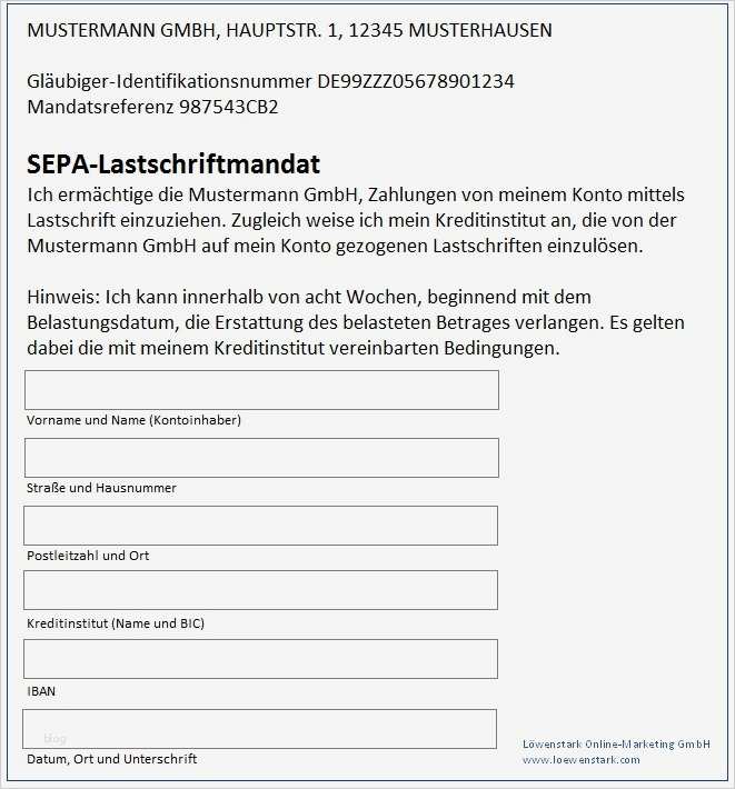 Kündigung Sepa Lastschriftmandat Vorlage Best Deutsche