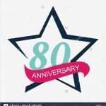 Vorlage Logo Einzigartig Template Logo 80 Anniversary Vector Stockfotos &amp; Template