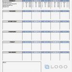 Vorlage Lose Excel Erstaunlich Workout Table Template