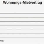 Vorlage Mietvertrag Haus Schön Mietvertrag Vorlage Wohnung