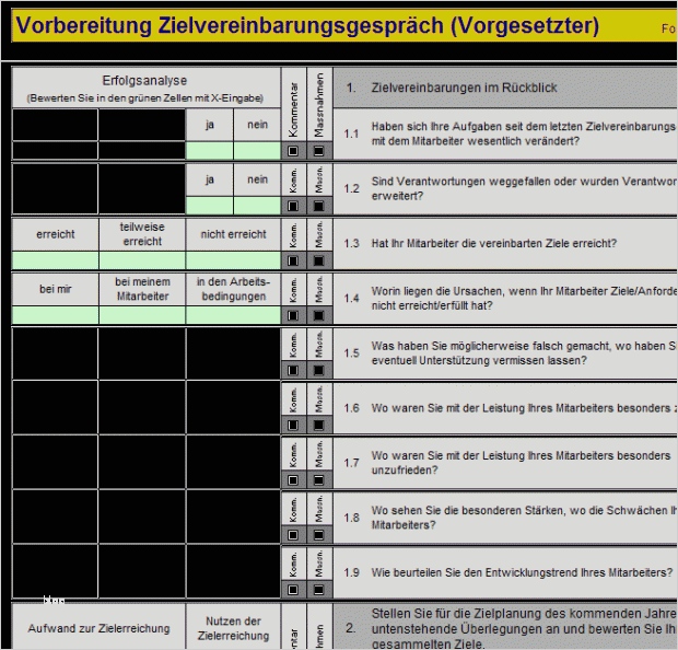 Vorlage Mitarbeitergespräch Erstaunlich Vorlage Zielvereinbarung Und Zielauswertung Vorlage Ideen 