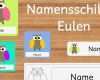 Vorlage Namensschilder Cool Frau Locke Namensschilder Eulen