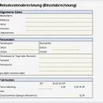 Vorlage Reisekostenabrechnung Schönste Reisekostenabrechnung Einzelabrechnung Excel Vorlagen Shop