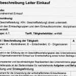 Vorlage Stellenbeschreibung Erstaunlich Stellenbeschreibung Einkaufsleiter