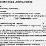 Vorlage Stellenbeschreibung Erstaunlich Stellenbeschreibung Marketingleiter