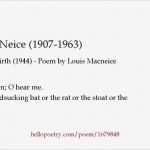 Vorlage Terminvereinbarung Bewundernswert Louis Macneice 1907 1963 by Bones Hello Poetry