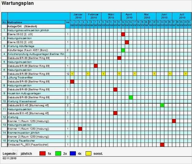 Wartungsplan Vorlage Excel Best Of Fein Home Wartungsplan Vorlage