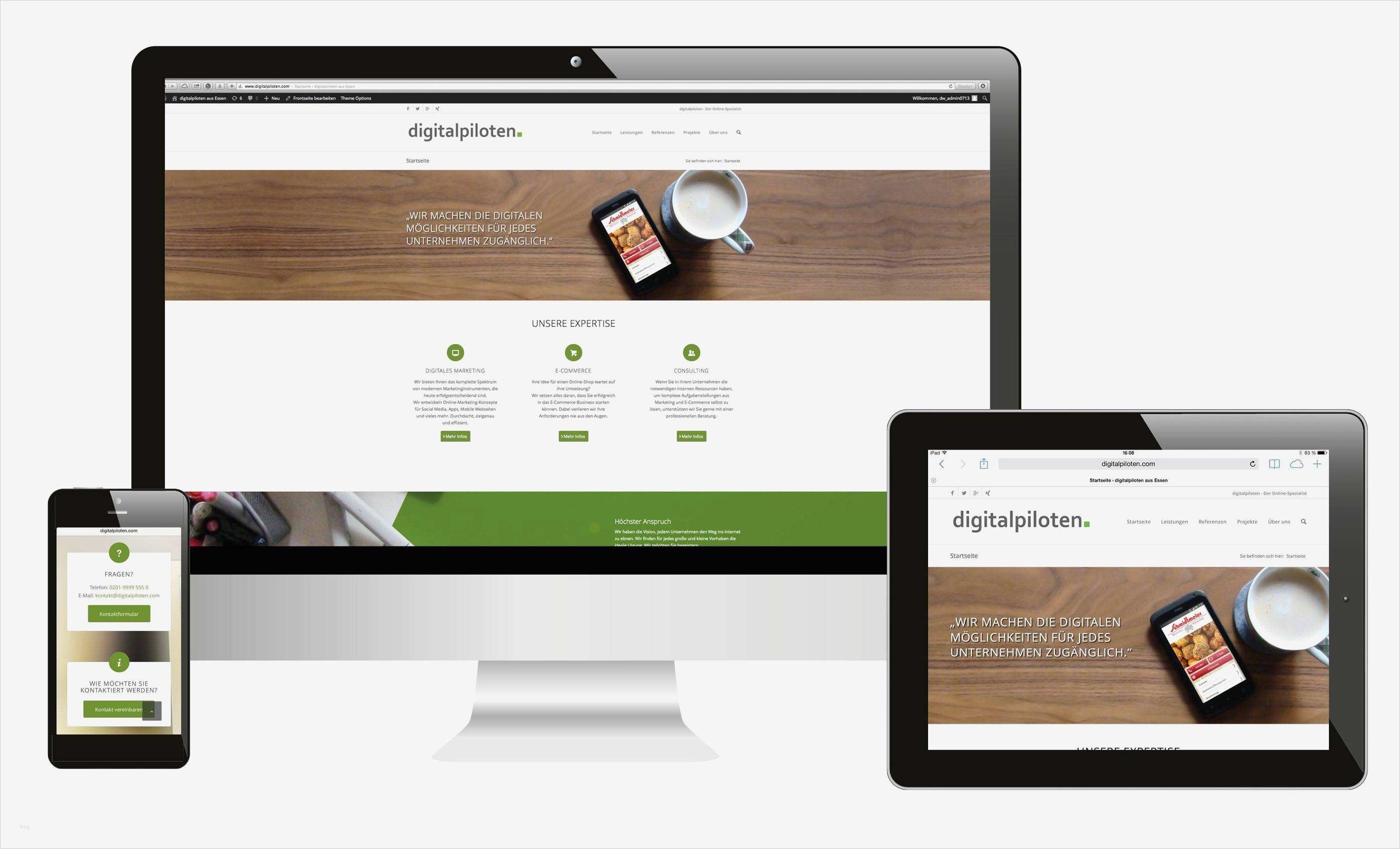 Webdesign Angebot Vorlage Genial Responsive Webdesign Eine Webseite F\u00fcr Alle Endger\u00e4te | Vorlage ...