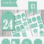 Weihnachts Etiketten Vorlagen Kostenlos Inspiration Adventskalenderzahlen Zum Ausdrucken Sparkle Mint