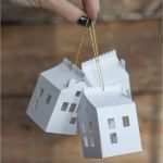 Weihnachtsdorf Basteln Vorlagen Gut Diy Paper House Christmas ornament