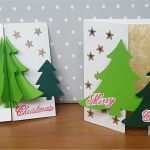 Weihnachtskarte Tannenbaum Vorlage Süß Weihnachtskarte Mit 3d Tannenbaum 3d Christmas Tree