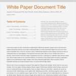 White Paper Vorlage Angenehm White Paper Template