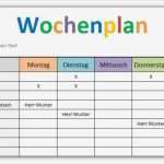 Wochenplan Familie Vorlage Schön Wochenplan Vorlage Download